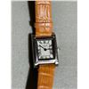 Image 2 : Cartier Paris-Signed Tank-Style Rectangular Wristwatch w/ Brown Leather Strap