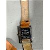 Image 3 : Cartier Paris-Signed Tank-Style Rectangular Wristwatch w/ Brown Leather Strap