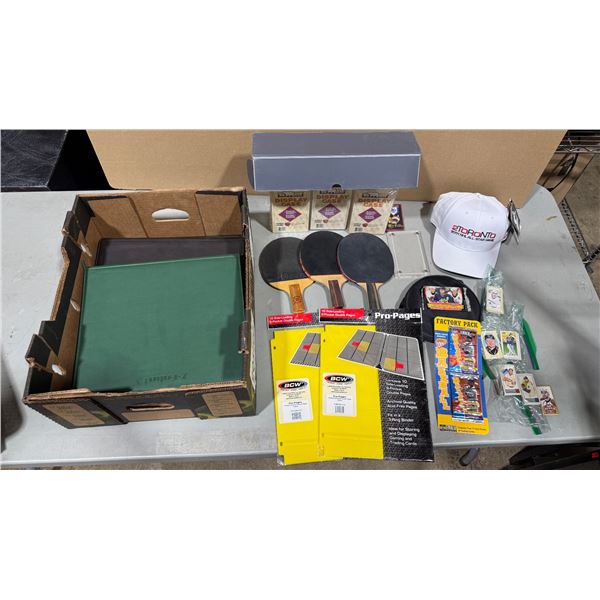 Sports Collectibles & Gaming Supply Lot w/ NHL & Baseball Cards