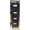 Image 1 : Staples Black Filing Cabinet w/ Four Drawers