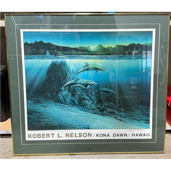 Robert Lyn Nelson Signed Kona Dawn Hawaii Art Print