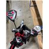 Image 2 : Golf Club Set w/ GRT Driver, PowerBilt Fairway Wood, Irons & Stand Bag