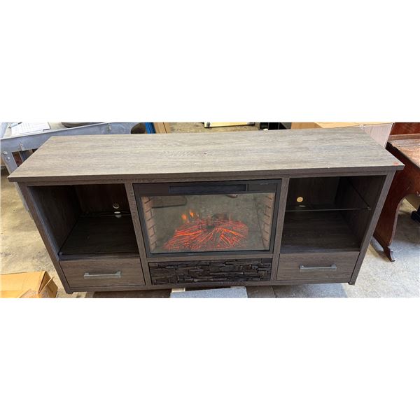 Master Forge Electric Fireplace TV Stand Media Console