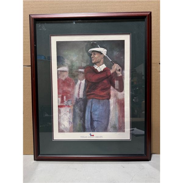 VTG Limited Edition Texas Golf Greats Framed Art Print