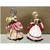 Image 1 : VTG Pair of Collectible Royal Doulton Ladies Figurine