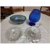 Image 1 : Iridescent and Cobalt Blue Glassware