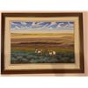 Image 1 : Original 31 x 23 Painting of Pronghorns in Western Landscape