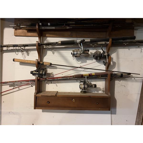 Fishing Rod and Reel Assortment, Omni Forester