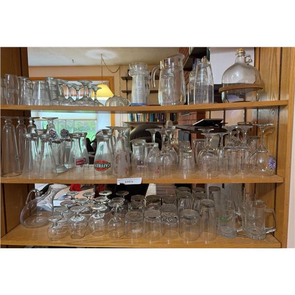 Glass Drinkware and Pitchers Lot