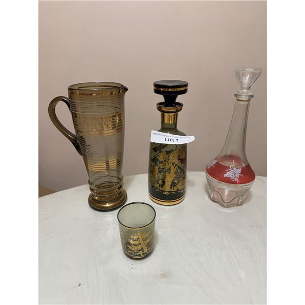 Decorative Glass Jugs and Decanters