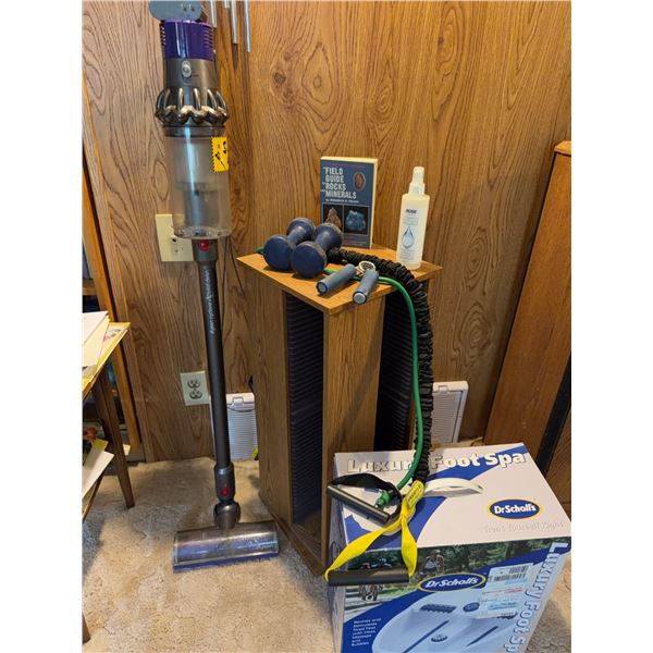 Dyson V10 Total Clean, Dr. Scholl's Foot Spa, Weights & More