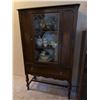Image 1 : Wooden Display Cabinet With Glass Door, 5ft Tall