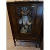 Image 2 : Wooden Display Cabinet With Glass Door, 5ft Tall