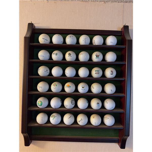 Golf Ball Display With Assorted Branded Golf Balls
