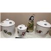Image 3 : Kitchenware Lot With Canisters, Utensils, and Bowls