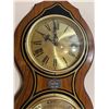 Image 3 : Bulova Wall Weather Station Clock, 23 Inch Wood
