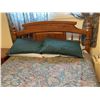 Image 3 : Solid Oak Wood Bed Frame and Nightstand Set