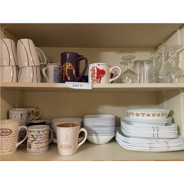 Corelle Dinnerware Set, Plates and Bowls