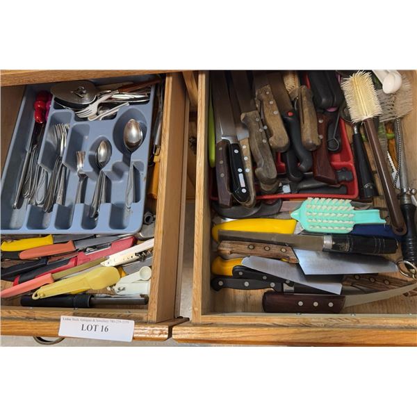 Kitchen Utensils, Flatware, and Knives