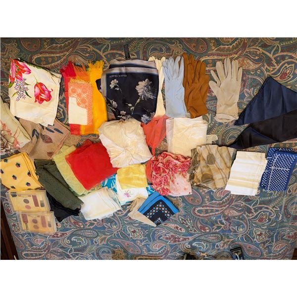Scarves, Hankies, and Ladies Gloves