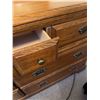 Image 4 : Large Wood Dresser with Mirror, 6ft Tall, 66in x 18.5in