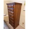 Image 1 : Palliser Oak Jewelry Armoire, 53x25x18.5 Inches