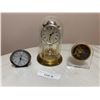 Image 1 : Three Assorted Tabletop Clocks