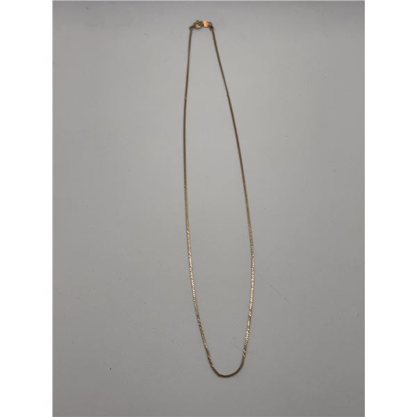 10K Gold Chain Necklace, 1.24 g