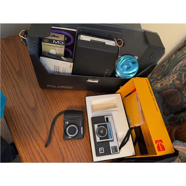 Kodak Instamatic X-15 and Polaroid Camera Lot