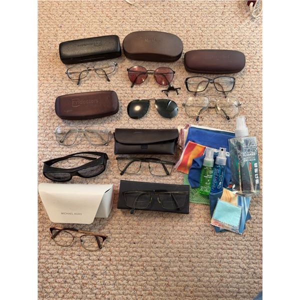 Eyeglasses, Sunglasses, and Cases Lot