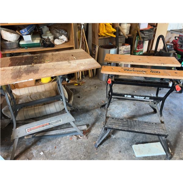 Two Black & Decker Workmate Workbenches