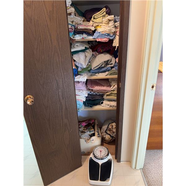 Linens, Towels, and Health o meter Scale