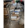 Image 1 : Metal Rolling Utility Shelving Cart With Tools