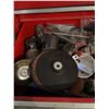 Image 4 : Medium Size Sears Craftsman Toolbox With Gray, Snap-on, and Mastercraft Tools