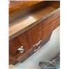 Image 2 : Retro Wood Dresser with 4 Drawers and Metal Pulls
