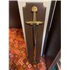 Image 1 : Replica Sword of Charlemagne on Display Plaque