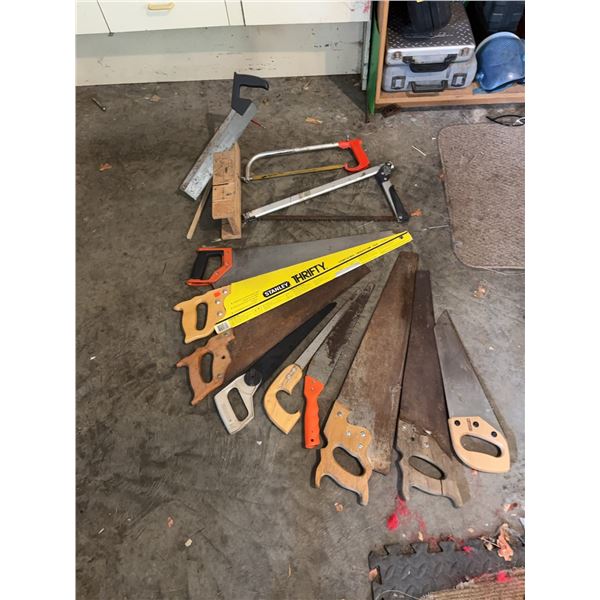 Hand Saws Including Stanley Thrifty