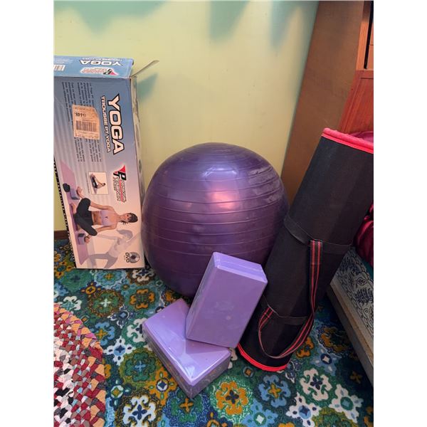 Complete Yoga Set With Ball, Blocks, Mat