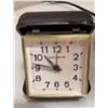 Image 2 : Frosted Glass Bankers Lamp and Foldable Clock