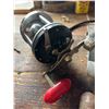 Image 4 : Fishing Reels, Knife, and Hatchet Tools Lot
