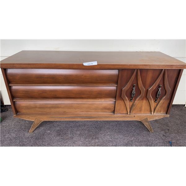 Mid-Century Cedar-Lined Chest With Cabinet