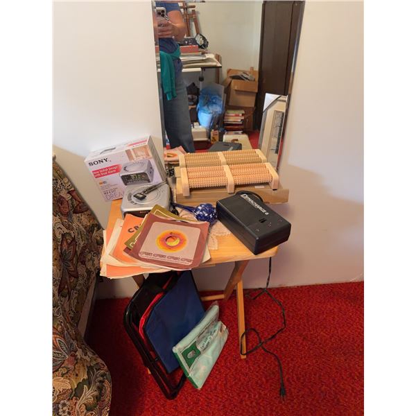 19 Mini Records, Alarm Clock, Mirror, Foot Massager, and More