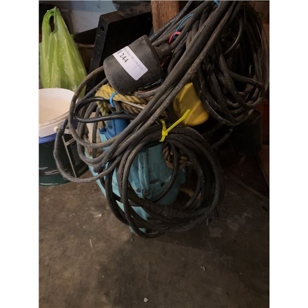 Two Submersible Water Pumps with Cables