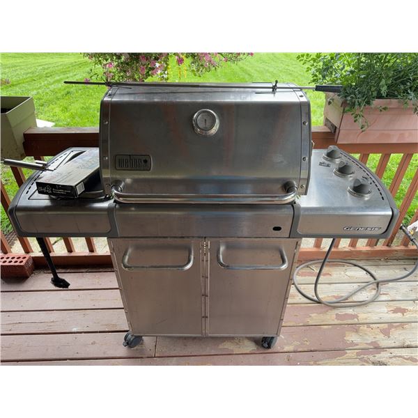 Weber Genesis Stainless Steel Gas Grill With Accessories