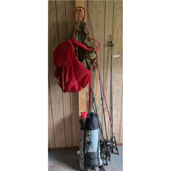 Camping Gear and Fishing Rods