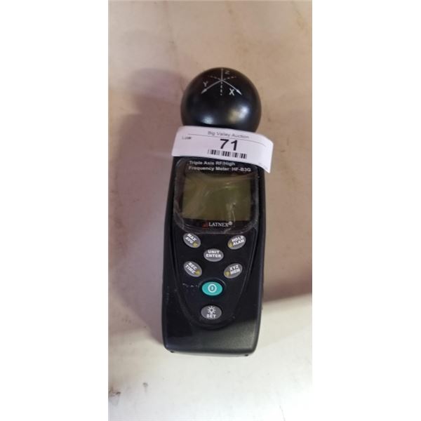 LATNEX 3 AXIS RF/HIGH FREQUENCY METER HF-B3G WORKING