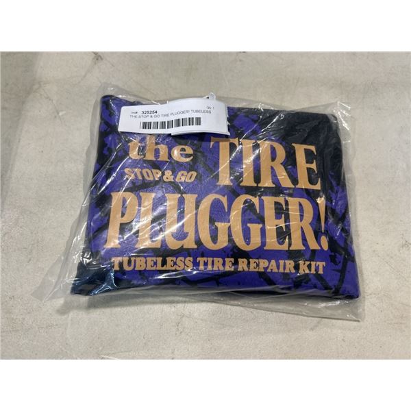 THE STOP & GO TIRE PLUGGER! TUBELESS TIRE REPAIR KIT