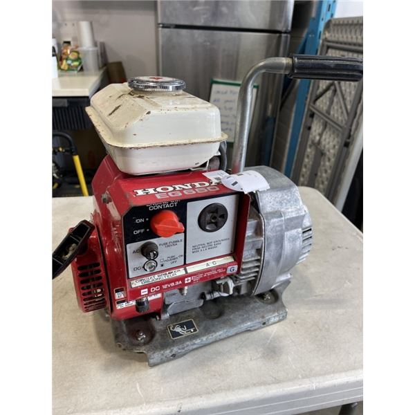 HONDA GAS GENERATOR MODEL EG650. WORKING