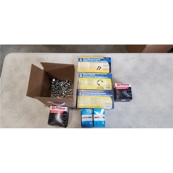THREE POWER FIST ACCESSORY SETS WITH MOPAR BOLTS ETC