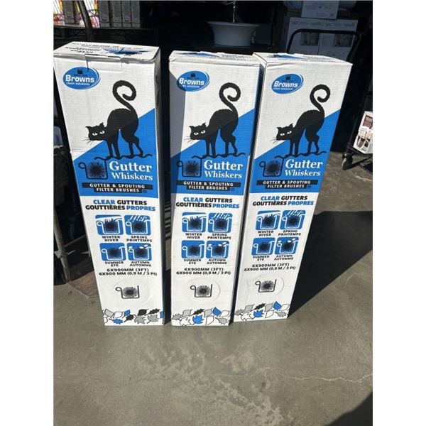 3 BOXES GUTTER WHISKERS